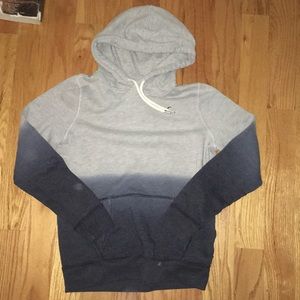 Blue ombré grey Hollister hoodie